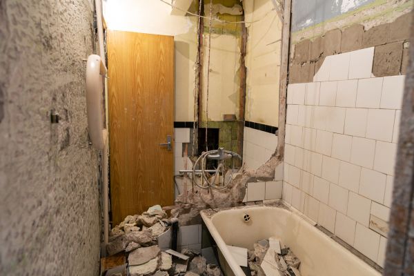 Shower Tile Demolition in Avon